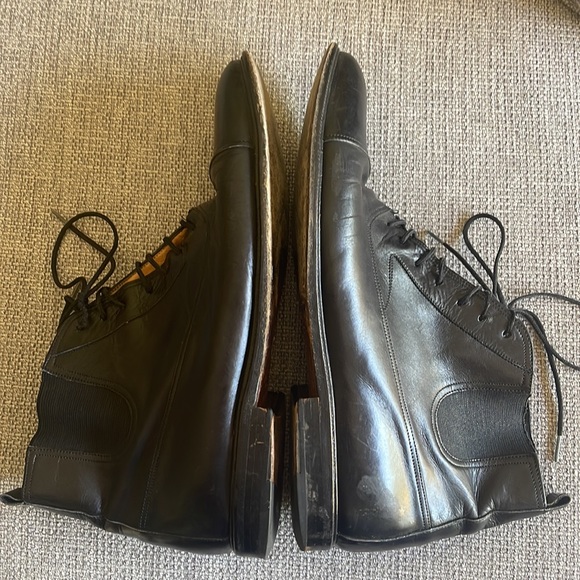 Mezlan Handmade Leather Black Lace up Size 10 Boots main image 4